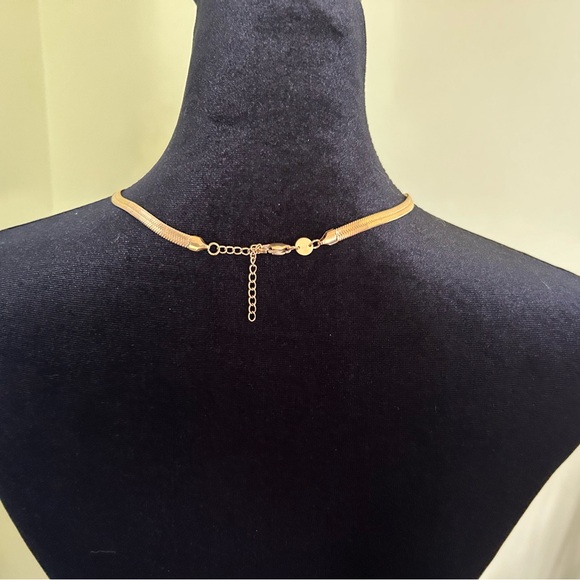 Jennifer Zeuner 14K Gold Plated Herringbone 16” Chain with 2”Extender! - Picture 5 of 8